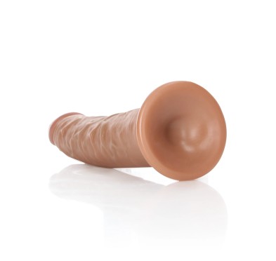 RealRock - Cienkie realistyczne dildo z przyssawką 15,5 cm